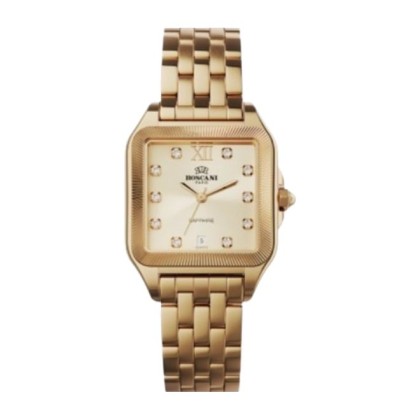 Roscani ROSW4645G1 29x29mm Gold Stainless Steel Strap 5ATM Analog Women Watch